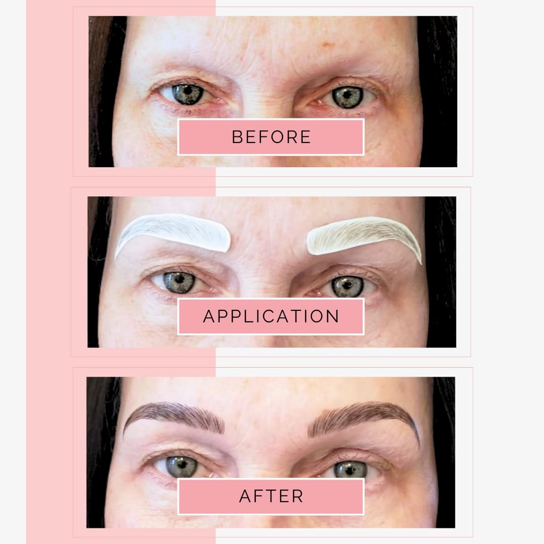 10 Pack Temporary Eyebrow Tattoos Waterproof Eyebrow Stickers, False Tattoos Hair Like Peel Off Instant Transfer Brows For Women And Men | Natural Strokes, Shaping (curved, ash brown)