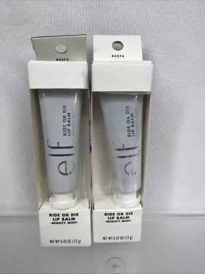 (2) e.l.f. Ride Or Die Lip Balm Mighty Mint 0.42oz Hydrate Lips COMBINE SHIPPING