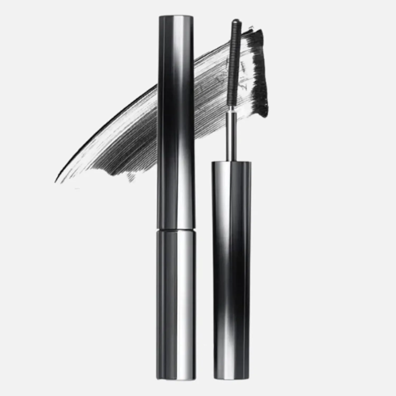 2 Pcs Amewix Mascara, Amewix Curling Mascara, Amewix Lashes Mascara Waterproof Silk Fiber Mascara, Amewix 3D Curling Eyelash Iron Mascara, Long-Lasting Curl & Volume (Black- Brown)