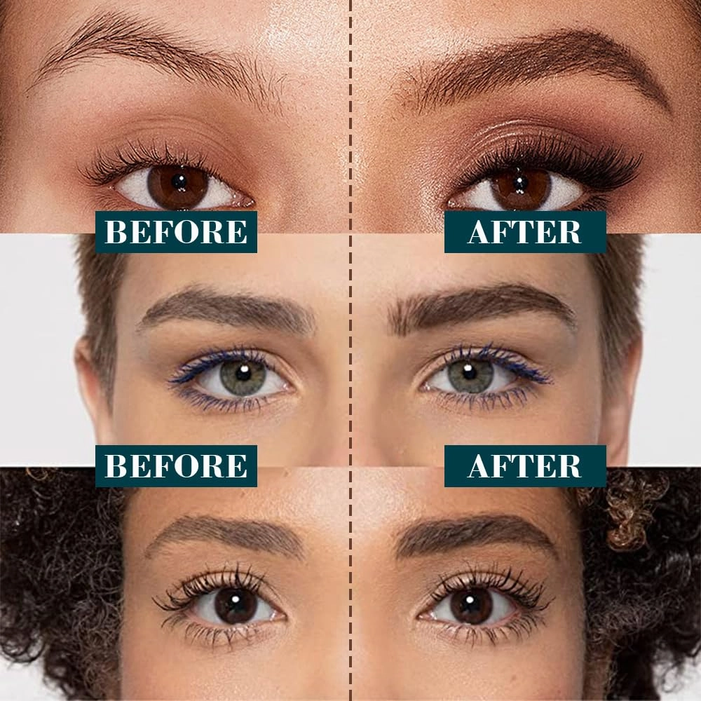 2025 New Magic Eyebrow Pencil, 3D Microblading Eyebrow Pencil 4 Tip Eye Brow Pen, 24 Hours Fine Stroke Eyebrow Pen Makeup Eyebrow Pencils (Black)