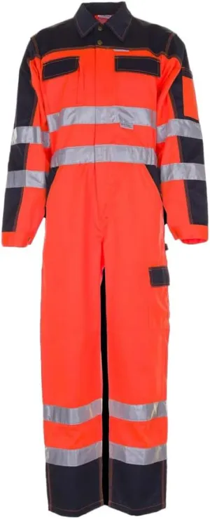 2036106 "High Visible" Overall, 106, Orange/Marine Blue