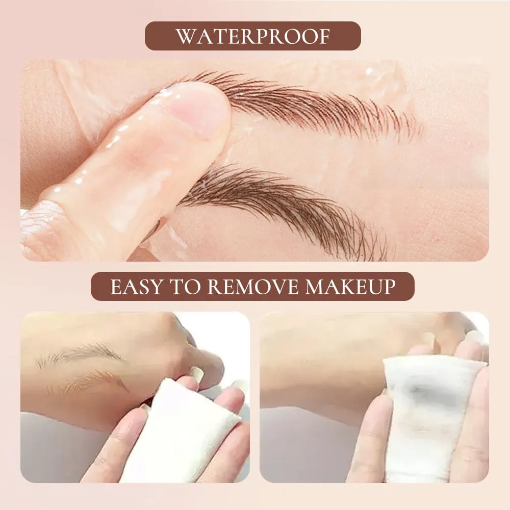 2PCS Microblading Eyebrow Pencil for Women Pencils,2025 Eyebrows Pencils for Natural-Looking with 4 Micro-Fork Tip,Men Waterproof Eye-brow Pencil Tattoo Eye Brow Pen for Home Use (Light-Brown)