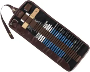 32 Piece Set of Sketching Pencils Pencil Case Set Drawing and Art Supplies