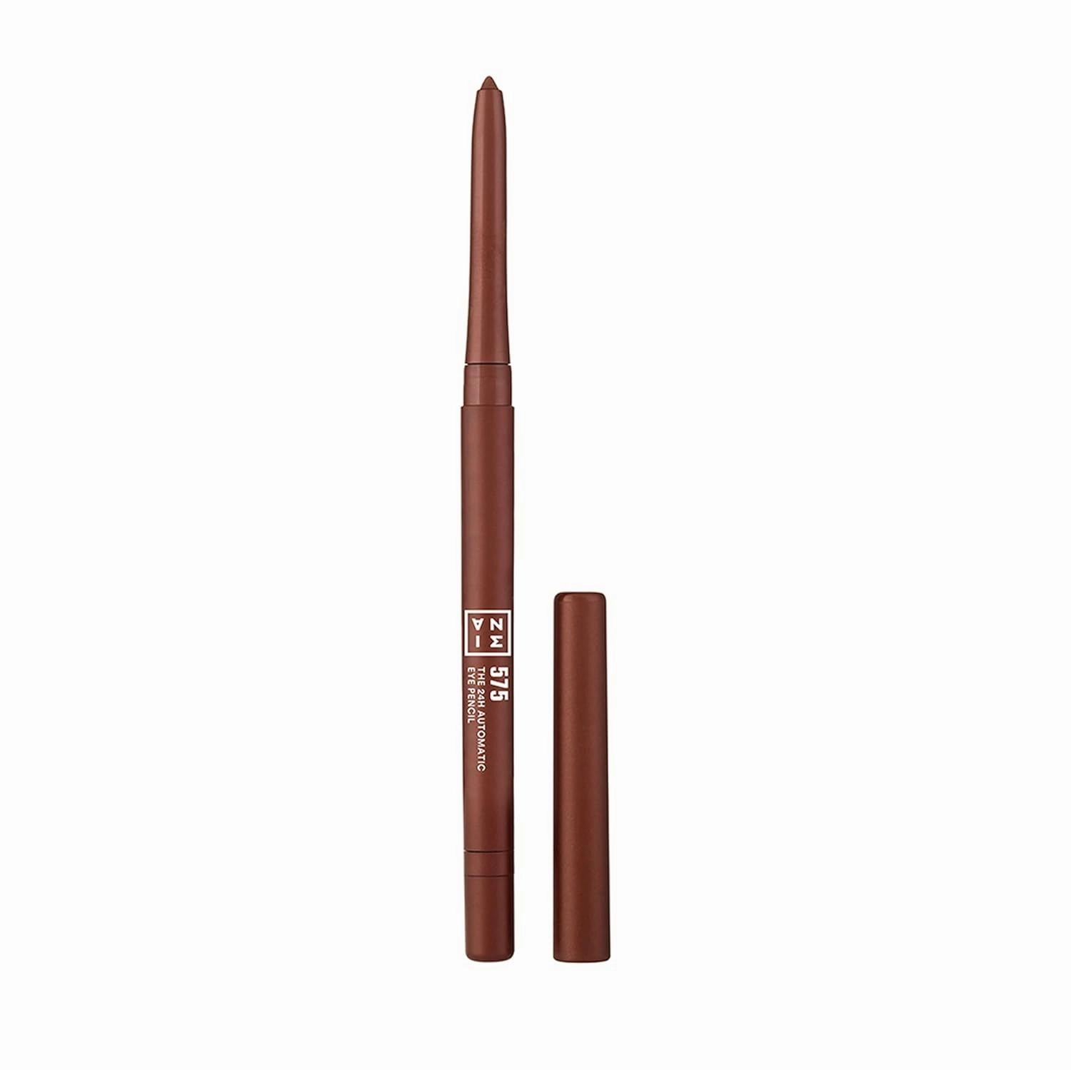 3INA MAKEUP - The 24H Automatic Eye Pencil 575 - Brown - Automatic Retractable Eye Pencil - Long-lasting Definition - Highly Pigmented - Sharpener and Brush Integrated - Vegan - Cruelty Free