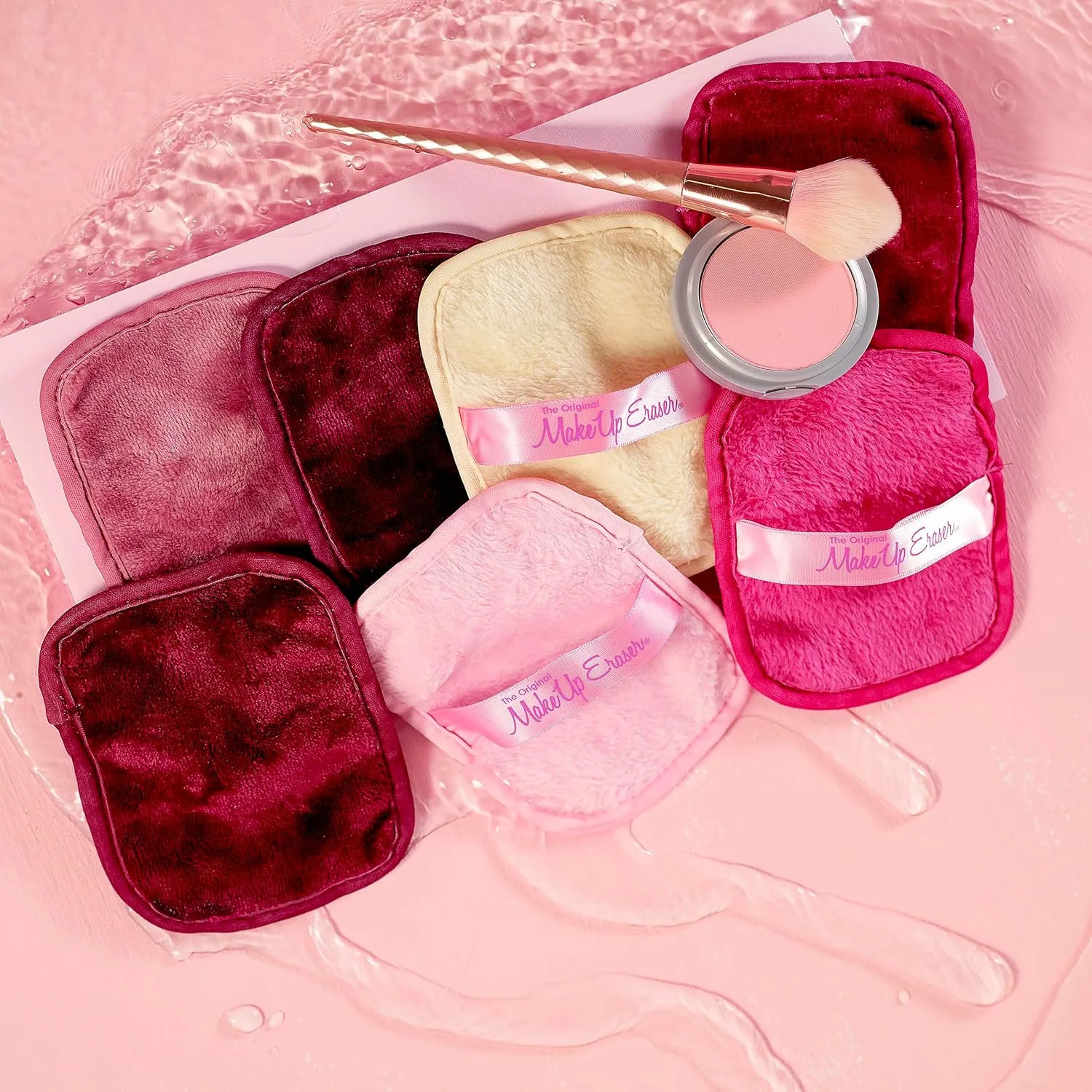 7-Day Set, Erase All Makeup with Just Water, Including Waterproof Mascara, Eyeliner, Foundation, Lipstick, Sunscreen, and More! 7ct