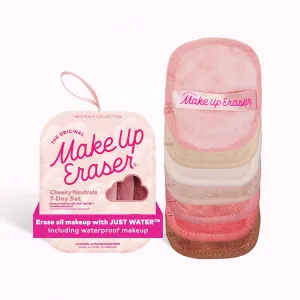 7-Day Set, Erase All Makeup with Just Water, Including Waterproof Mascara, Eyeliner, Foundation, Lipstick, Sunscreen, and More! 7ct