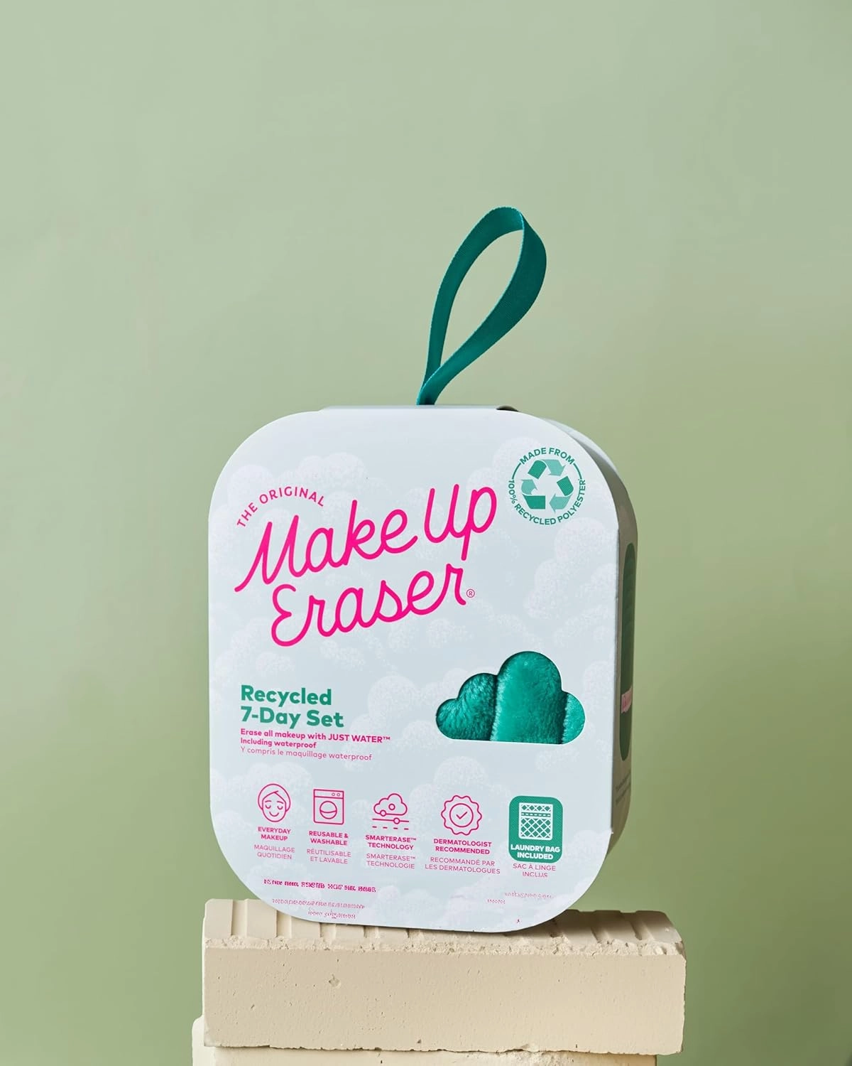 7-Day Set, Erase All Makeup with Just Water, Including Waterproof Mascara, Eyeliner, Foundation, Lipstick, Sunscreen, and More! 7ct