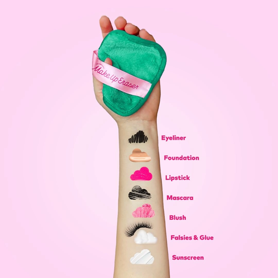 7-Day Set, Erase All Makeup with Just Water, Including Waterproof Mascara, Eyeliner, Foundation, Lipstick, Sunscreen, and More! 7ct