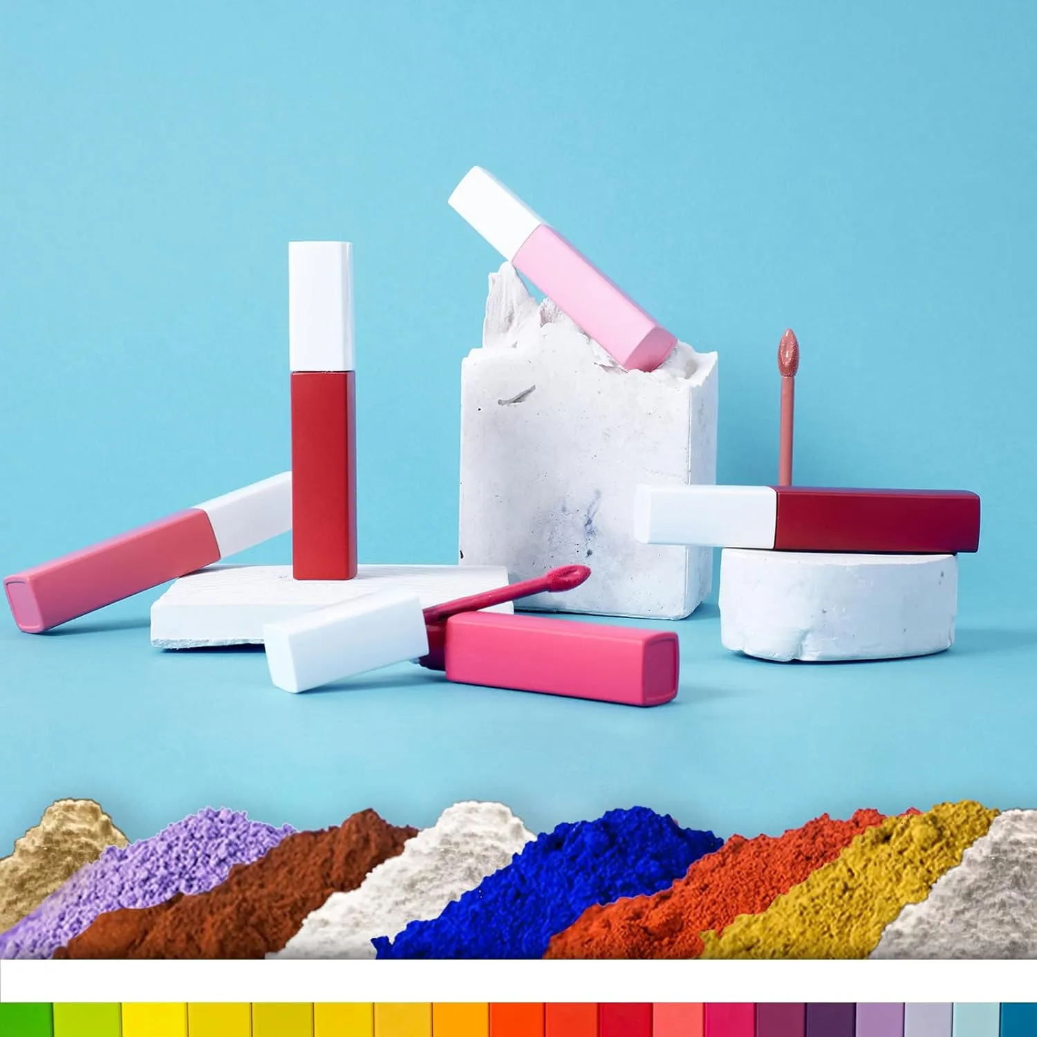 8-color Natural Cosmetics Pigment Set for DIY Eye Shadow Brow Powder Pressed Powder Sunscreen