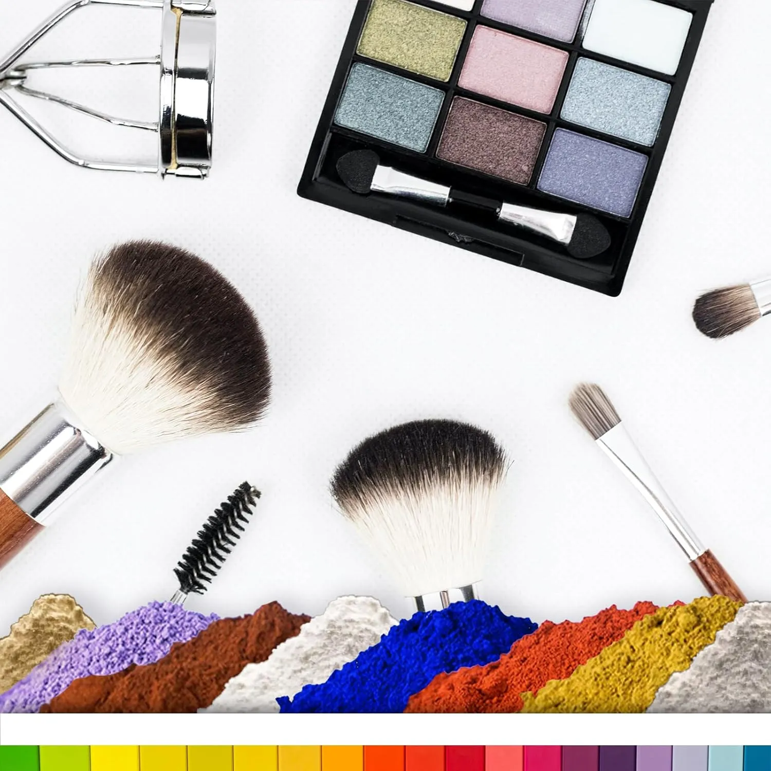 8-color Natural Cosmetics Pigment Set for DIY Eye Shadow Brow Powder Pressed Powder Sunscreen
