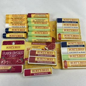 (23) Burt's Bees Beeswax Lip Balm Coconut mint Pomegranate vanilla Watermelon