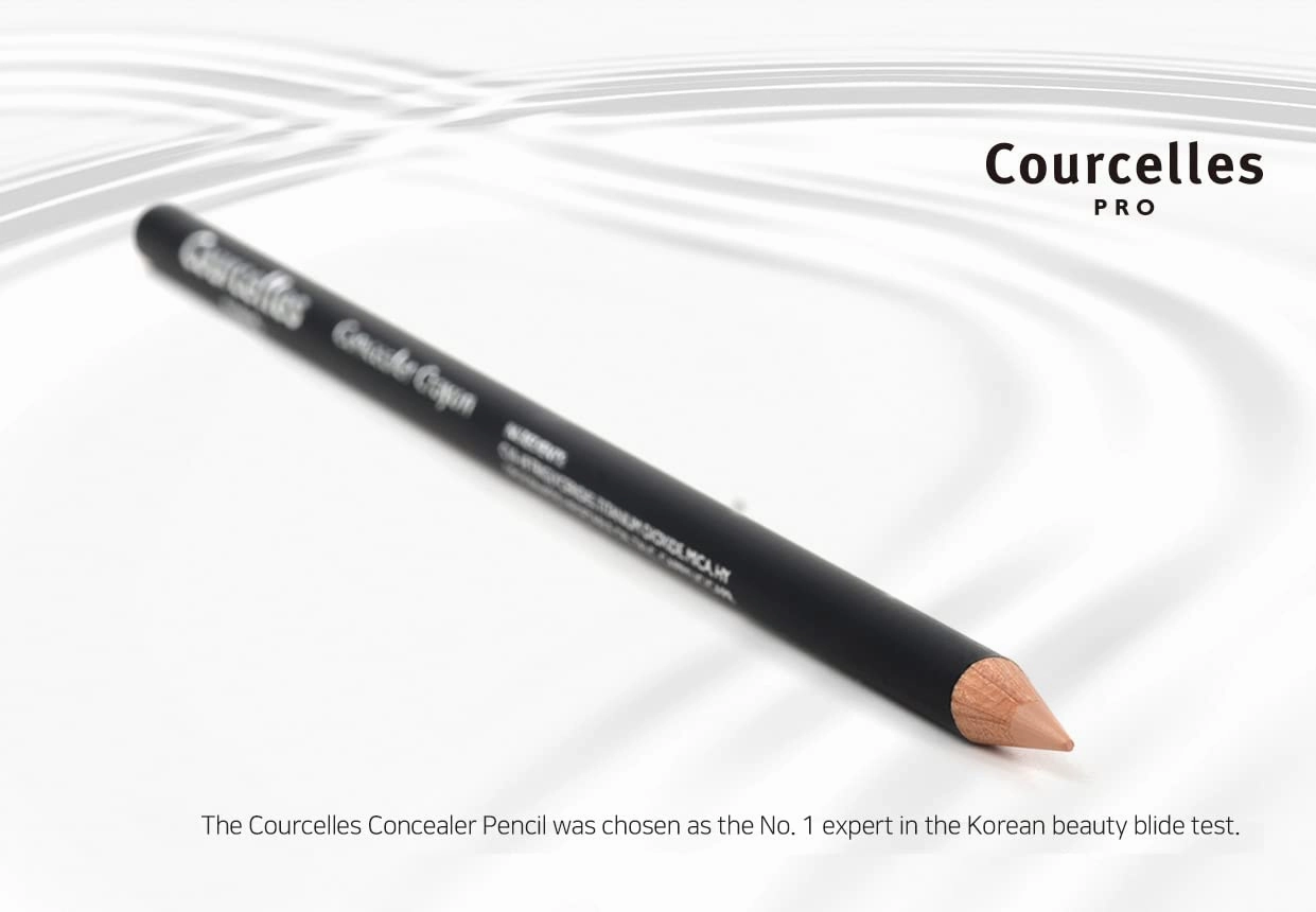[K-Beauty Makeup] Courcelles Concealer Pencil CC706/CC707/CC708, Hard type-Natural Cover, light, medium, dark beige (CC707-Medium Beige)