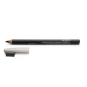 aden Eyebrow Pencil –1.14gr – With Eyebrow Brush – Highly Pigmented & Draws Tiny Brow Hairs – Waterproof & Long Lasting – MADE IN ITALY (Black)