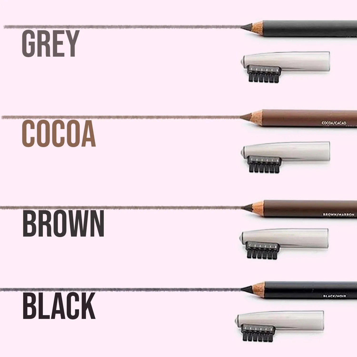 aden Eyebrow Pencil –1.14gr – With Eyebrow Brush – Highly Pigmented & Draws Tiny Brow Hairs – Waterproof & Long Lasting – MADE IN ITALY (Cocoa)