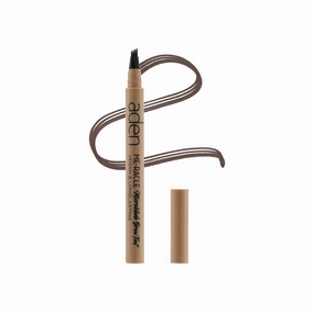 aden Microblading Eyebrow Pen – Brow Tint – Smudge Proof, Waterproof, Defined Micro Hair-Like Brows for Long-Lasting Wear - Made In Italy (02 Soft brown)