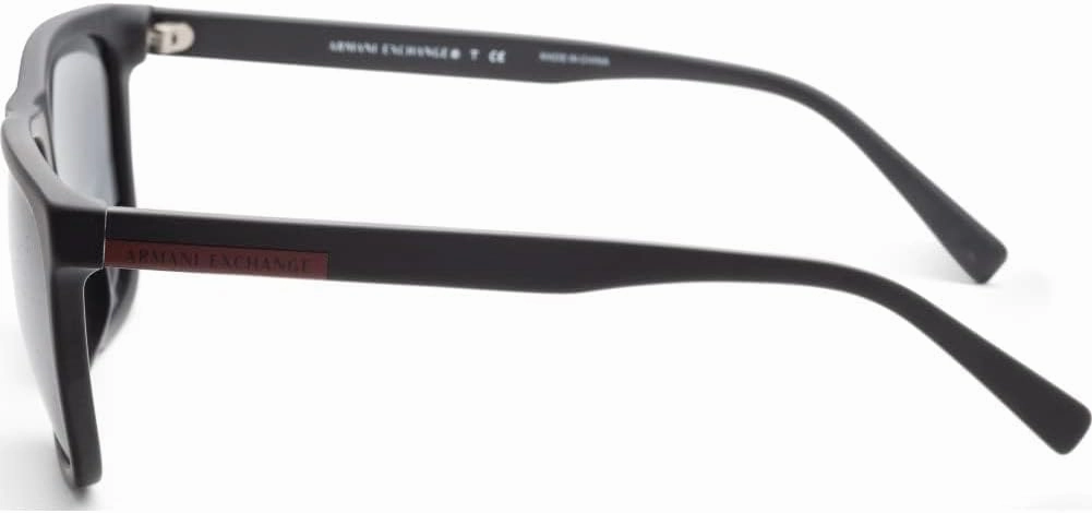 Armani Exchange Men's Ax4080sf Low Bridge Fit Square Sunglasses