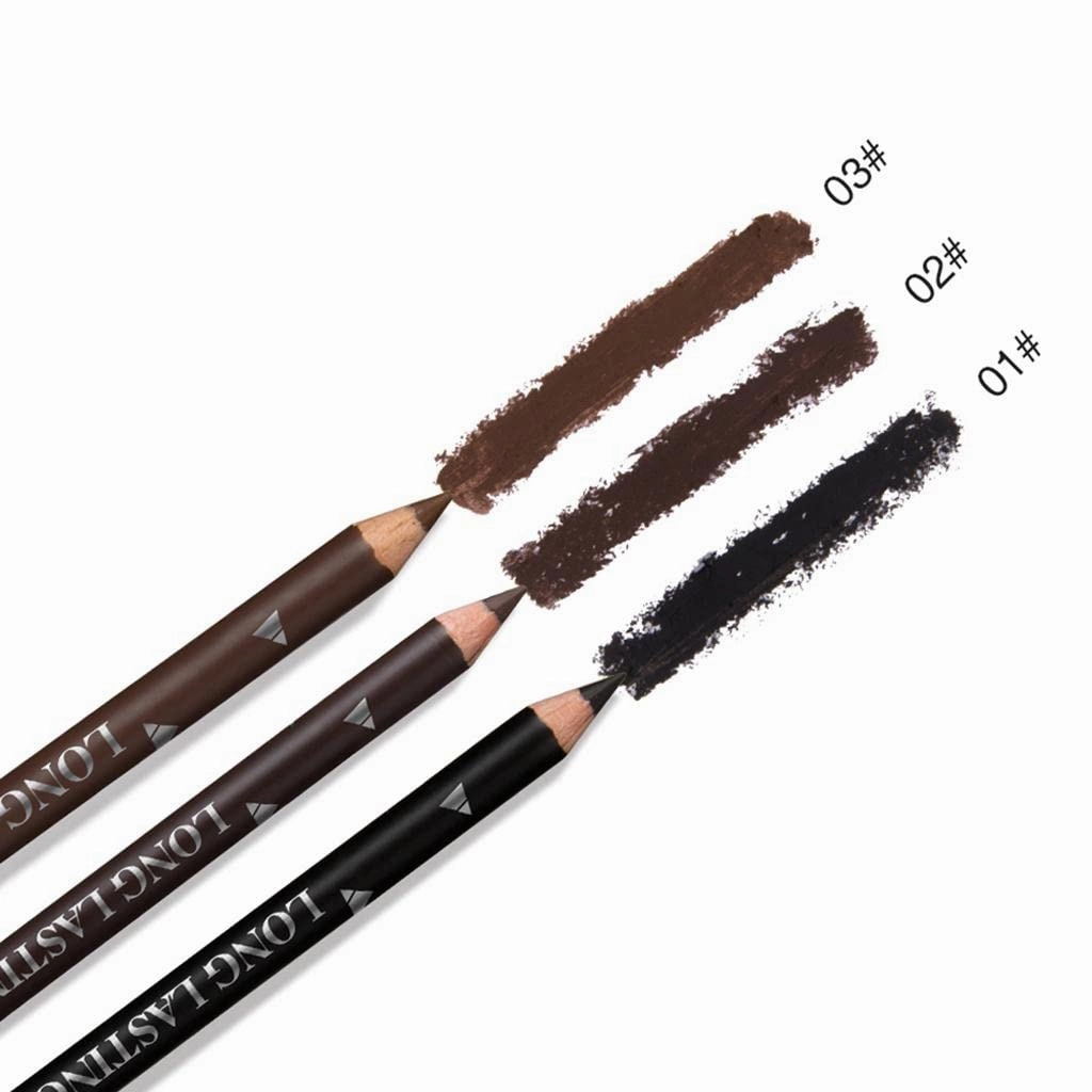 barenx 12pcs Eyebrow Pencil with Waterproof Long Lasting & Smudge Proof - as described, Dark Brown