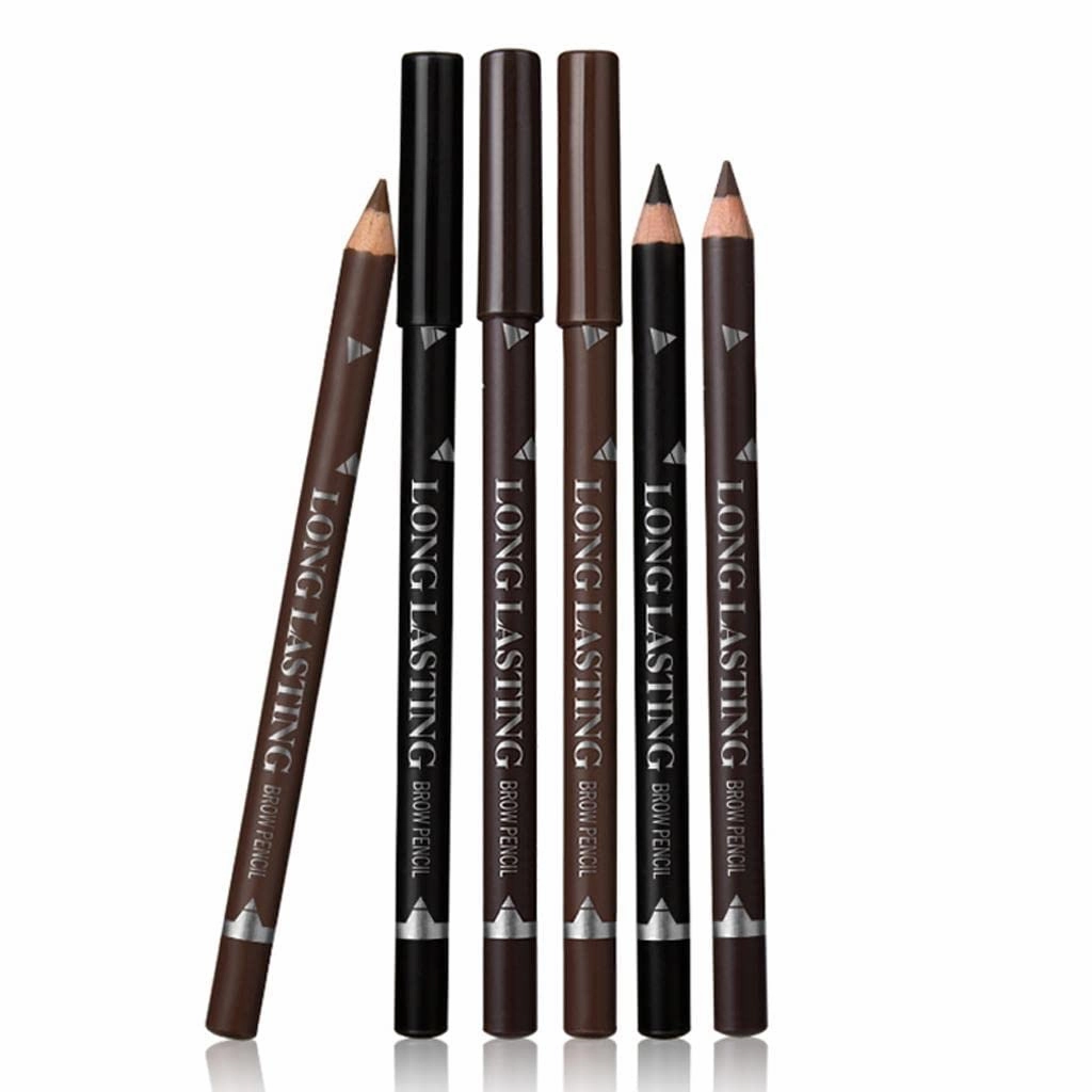 barenx 12pcs Eyebrow Pencil with Waterproof Long Lasting & Smudge Proof - as described, Dark Brown