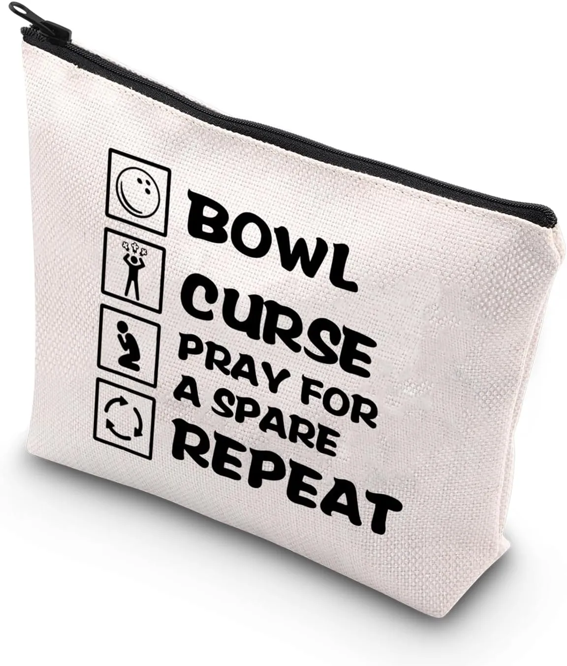 BDPWSS Bowling Makeup Bag - Bowling Ball Lover Coach & Player Gift