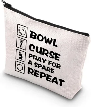 BDPWSS Bowling Makeup Bag - Bowling Ball Lover Coach & Player Gift
