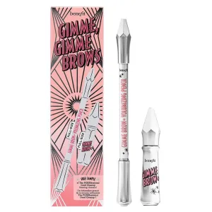 Benefit Brow Set Includes [1] Full Size Gimme Brow  Volumizing Pencil in Shade 4.5 and [1] Full Size Gimme Brow  Volumizing Fiber Gel in Shade 4.5 [Neutral Deep Brown]