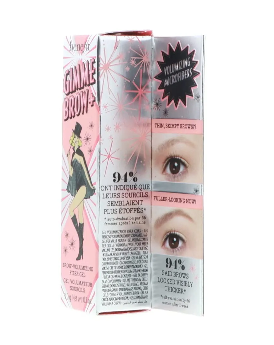 Benefit Gimme Brow   Volumizing Eyebrow Fiber Gel Bundle (Neutral Light Brown, 0.1oz, 2-Pack) (2 Items)