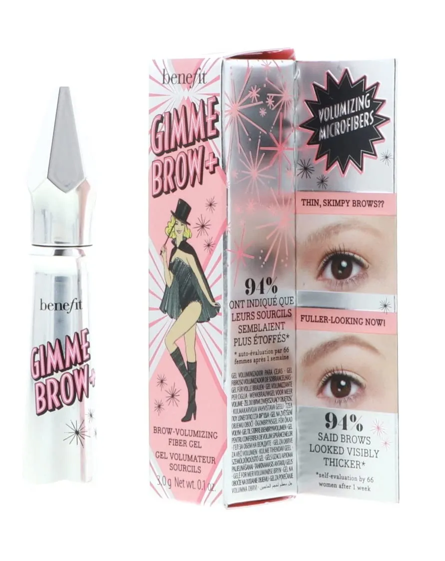 Benefit Gimme Brow   Volumizing Eyebrow Fiber Gel Bundle (Neutral Light Brown, 0.1oz, 2-Pack) (2 Items)