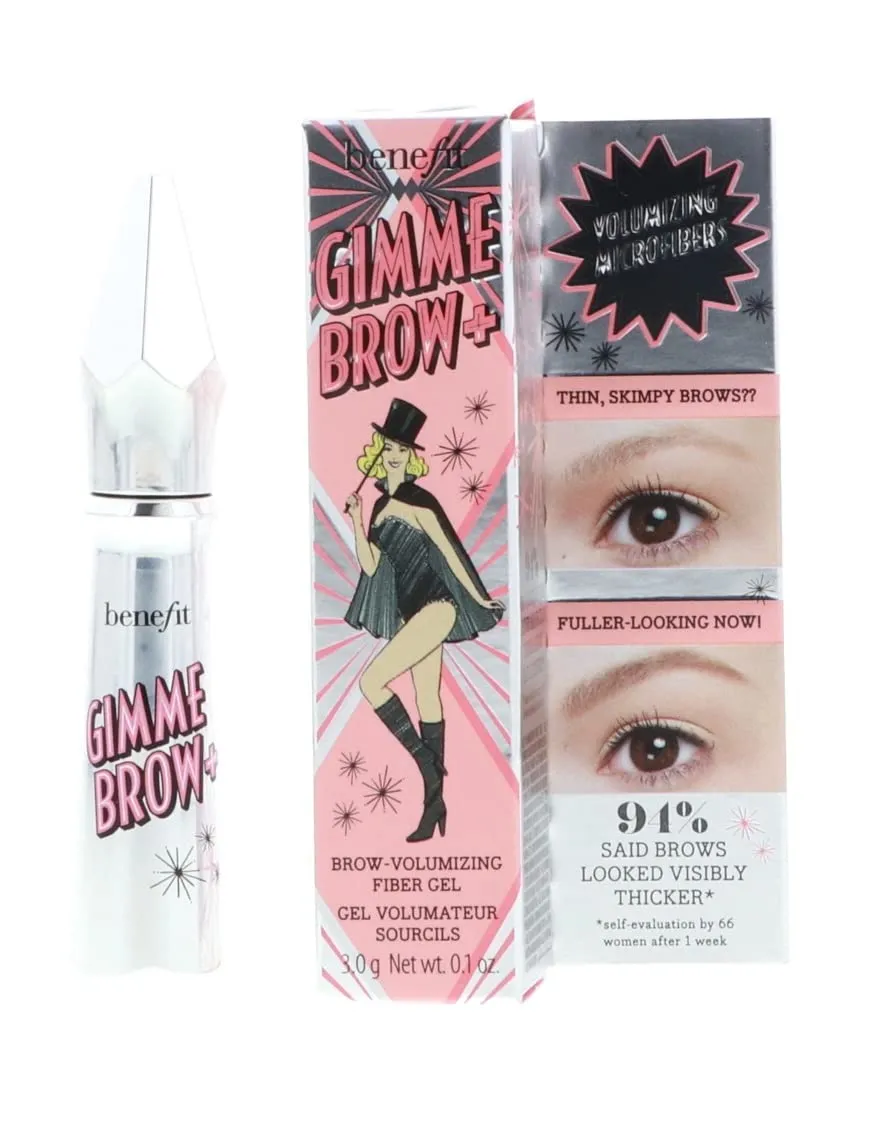 Benefit Gimme Brow   Volumizing Eyebrow Fiber Gel Bundle (Neutral Light Brown, 0.1oz, 2-Pack) (2 Items)