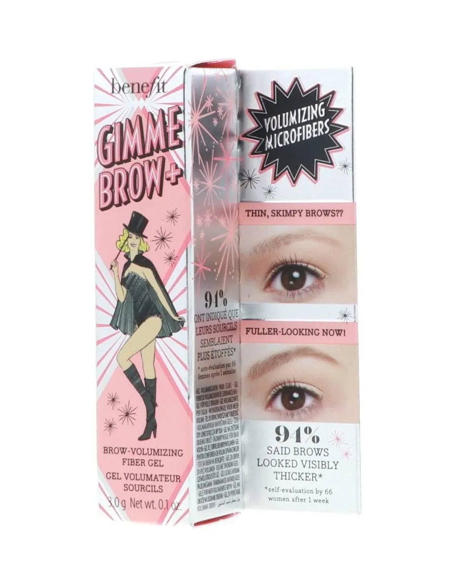 Benefit Gimme Brow   Volumizing Eyebrow Fiber Gel Bundle (Neutral Light Brown, 0.1oz, 2-Pack) (2 Items)