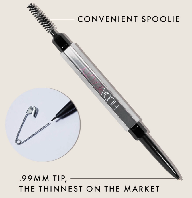 BombBrows Microshade Brow Pencil - Rich Brown | Huda Beauty
