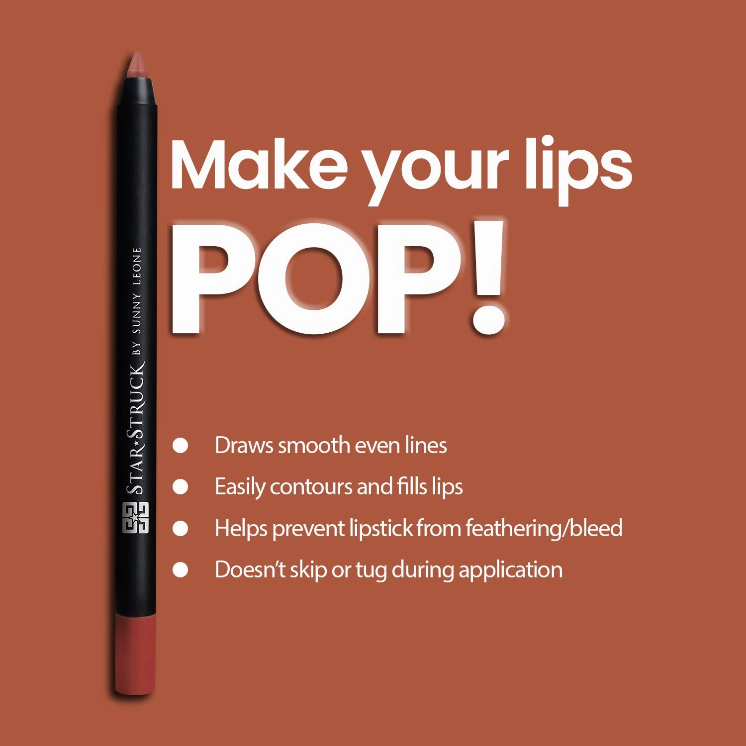 Bronze Beauty - Long Wear Lip Liner, Brown | 1.2gms