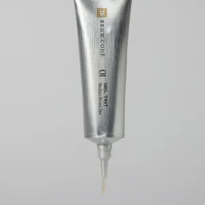 Brow Code Gel Tint, Medium Brown - Richly Pigmented Brow Dye, 2-Step Fast-Acting Formula, 6 Week Color Retention
