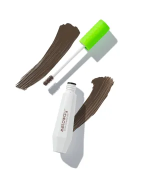 Brow Creation Gel - Tinted Fiber Gel for Thicker, Fluffier Brows - Patented Brush - Vitamin-Enriched Formula - Vegan, Cruelty-Free, Clean - Made in USA - Molten Chocolate (Dark Brown) - 6.0ml