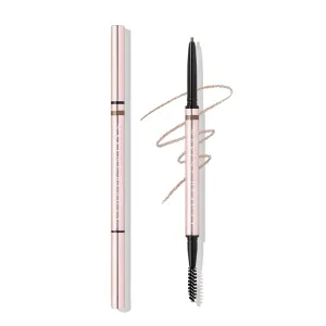 Brow Defining Pencil, Cruelty Free, Vegan, Water Resistant, Long- Wearing Finish - Made in Italy (Light Brown)