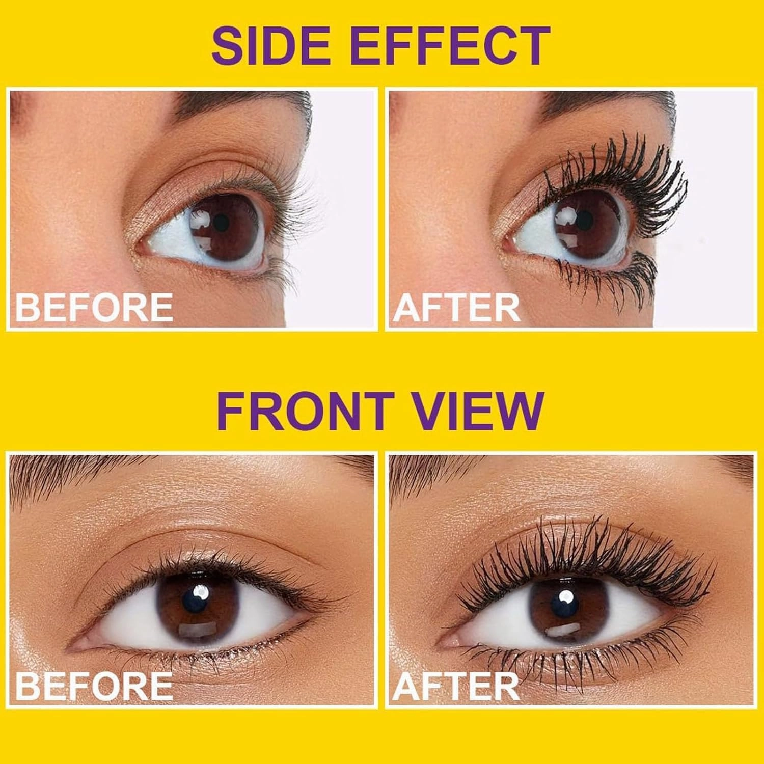 Bubble Mascara - Volume And Length Formula for Bold, Separated Lashes, Bubble Mascara Waterproof, Long-Lasting Clump-Proof Enhances The Natural Look, Can Be Layered to Boost Curl (1PCS)