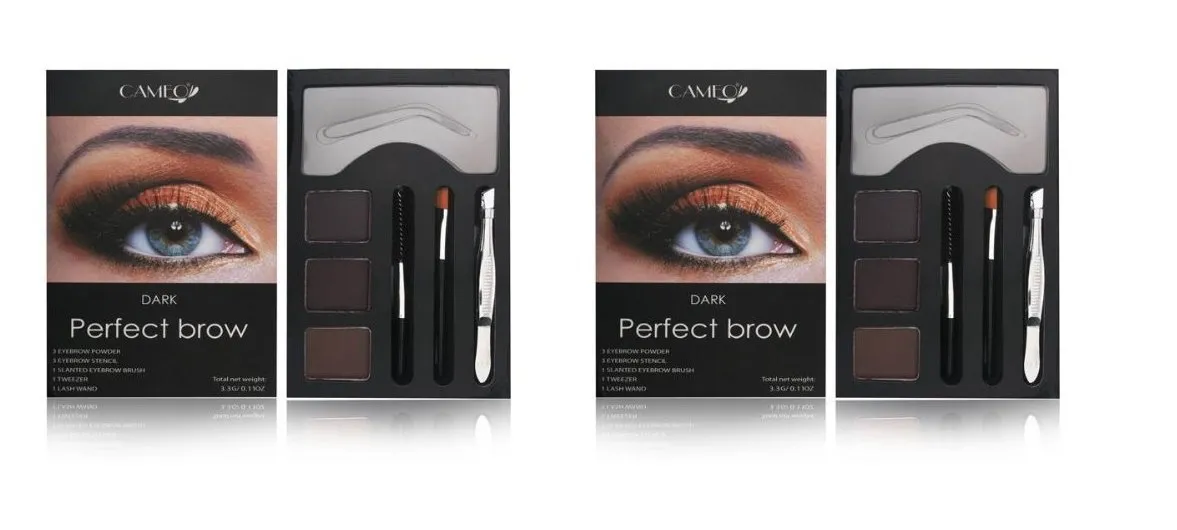 Cameo Perfect Brow Makeup Dark Brown (Pack of Two)