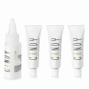 Candy Brow Bar Starter Kit (Includes 1 Dark Brown, 1 Light Brown, 1 Black, & 1 Developer)