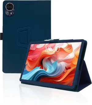 Case for TECLAST T65Max Tablet 13 Inch,Folding Stand Protective,BOVUGAC Case Cover with Pencil Holder,Wrist Strap,Full Protection,Premium PU,Scratch Resistant(Dark Blue)