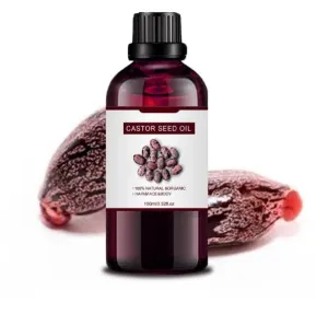 Castor Oil - 16 Fl Oz Organic Cold-Pressed Unrefined Castor Oil - For Hair Growth, Eyelashes, Skin Care