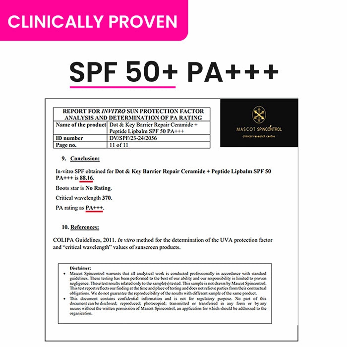 Ceramide   Peptide Lip Balm SPF 50  PA    (Tinted)