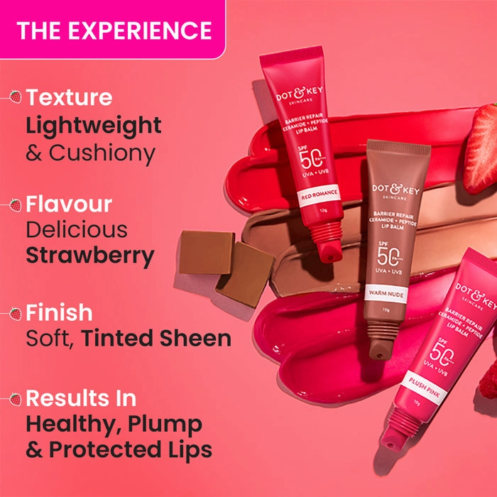 Ceramide   Peptide Lip Balm SPF 50  PA    (Tinted)