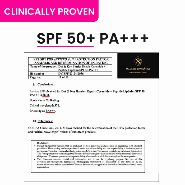 Ceramide   Peptide Lip Balm SPF 50  PA    (Tinted)