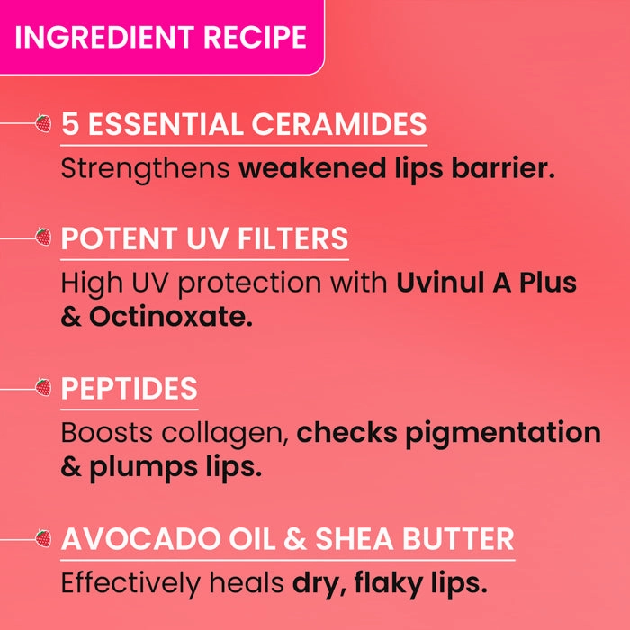 Ceramide   Peptide Lip Balm SPF 50  PA    (Tinted)