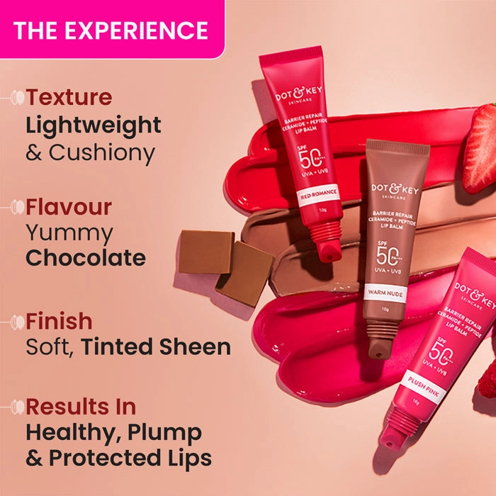 Ceramide   Peptide Lip Balm SPF 50  PA    (Tinted)