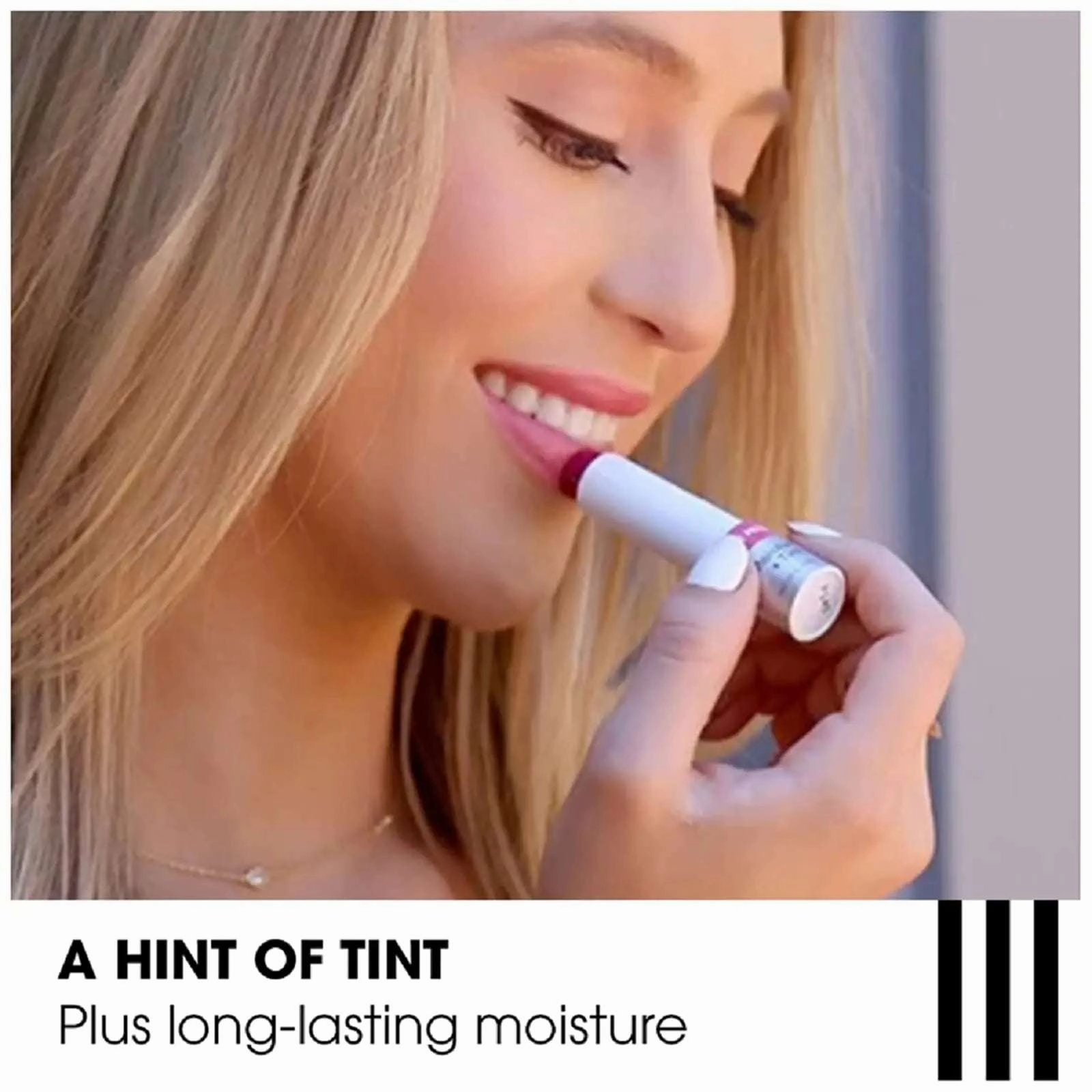 ChapStick Total Hydration Moisture   Tint Flaunt It Fuchsia Tinted Lip Balm Tube, Tinted Moisturizer - 0.12 Oz