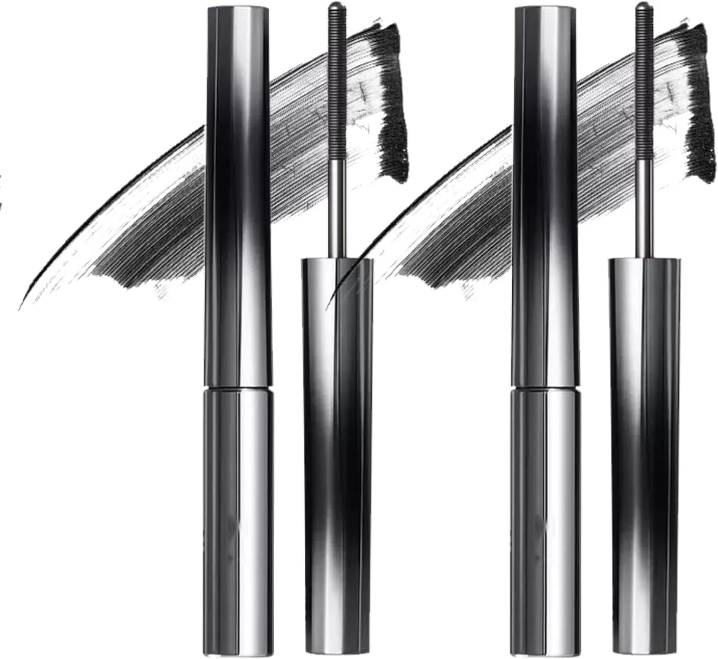 Chromamascara Mascara, Chromamascara Beautiful, Chromamascara Waterproof Mascara, Waterproof Long Lasting Lash Extensions Mascara (Black-2pcs)