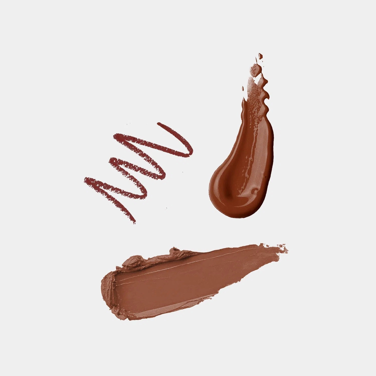 Cinnamon - 3Pcs Lip Kit, Lip Gloss, Lipstick & Lipliner Kit - Brown