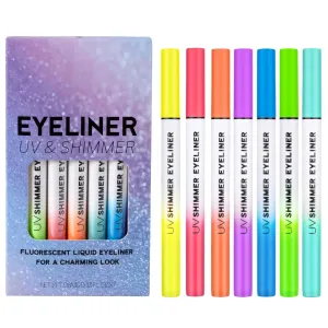 Colorful Eyeliners Set,6 Pieces Smooth Waterproof Eyeliners Pencil - Long-Lasting High Pigmented Shining Gel Makeup Pen for Live Performance Party Dance Night Everyday