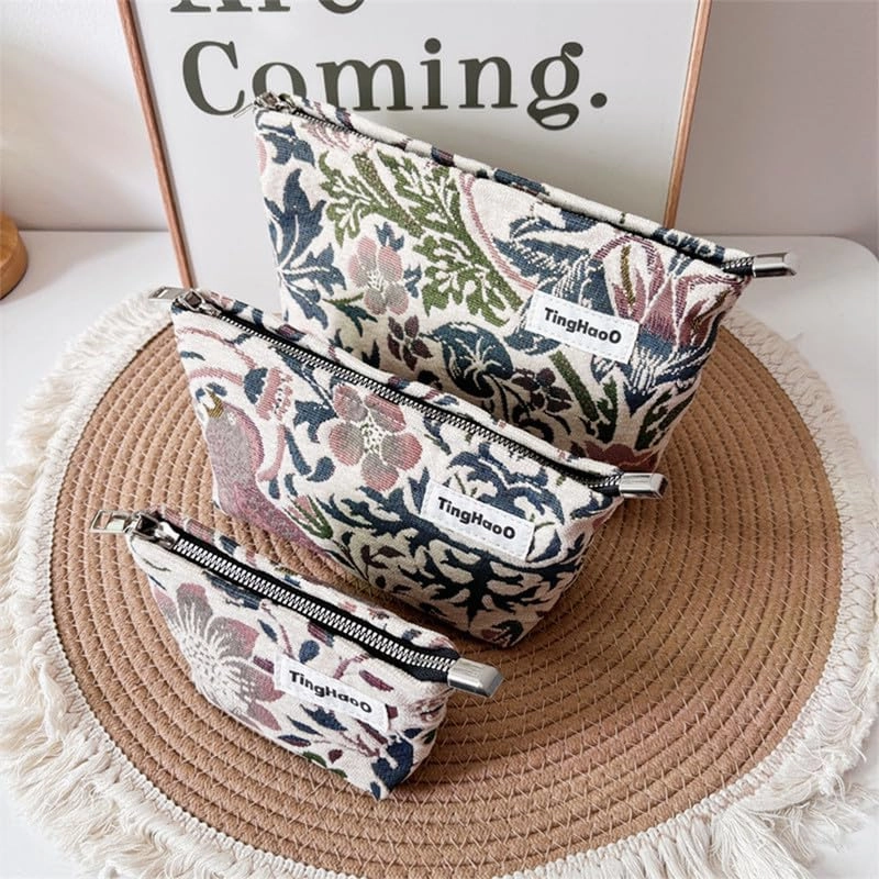 Cosmetic Bag Makeup Bag Travel Toiletry Bag for Women Makeup Case for Girls Toiletry Bags for Traveling Zipper Pouch (3 Pics)