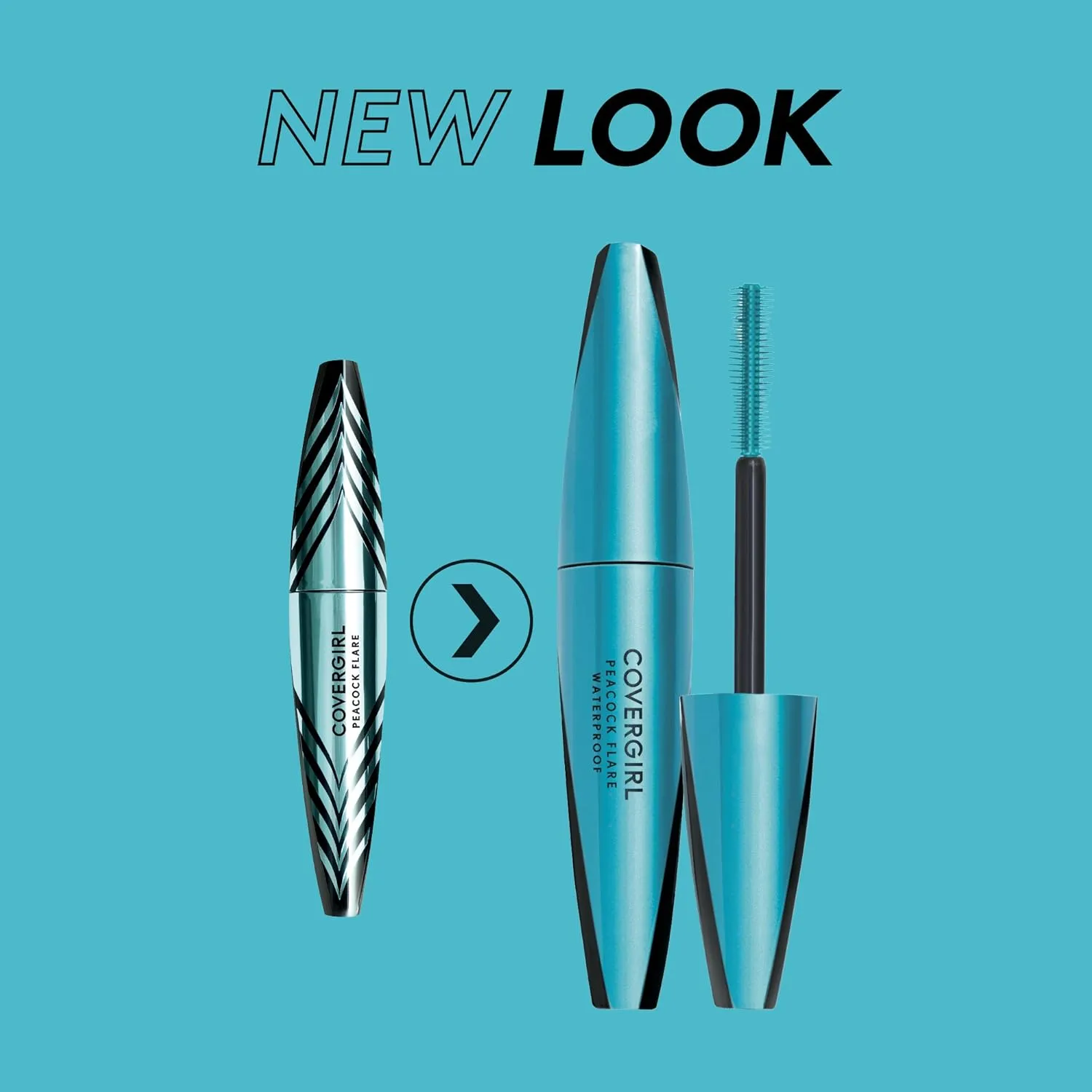 COVERGIRL Peacock Flare Waterproof Mascara, Black/Brown, 0.3 Ounce (packaging may vary)